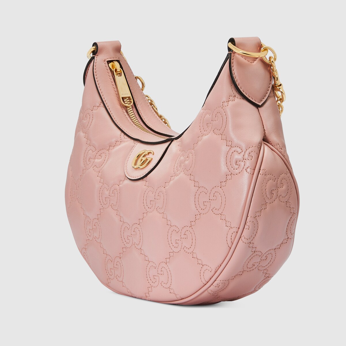 GG Matelassé small shoulder bag in pink leather GUCCI® NZ