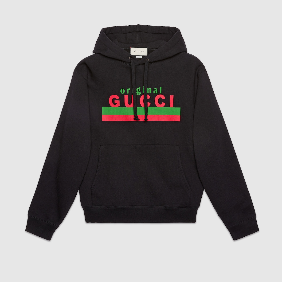 Original Gucci print sweatshirt in black cotton jersey GUCCI MX