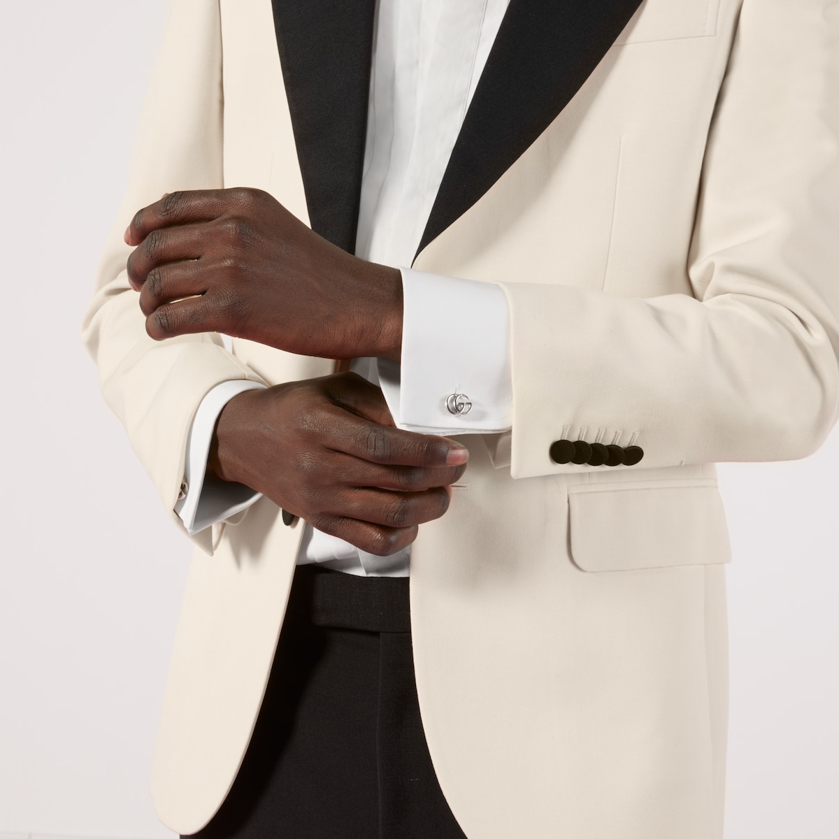 GG Marmont cufflinks in 925 sterling silver | GUCCI® US