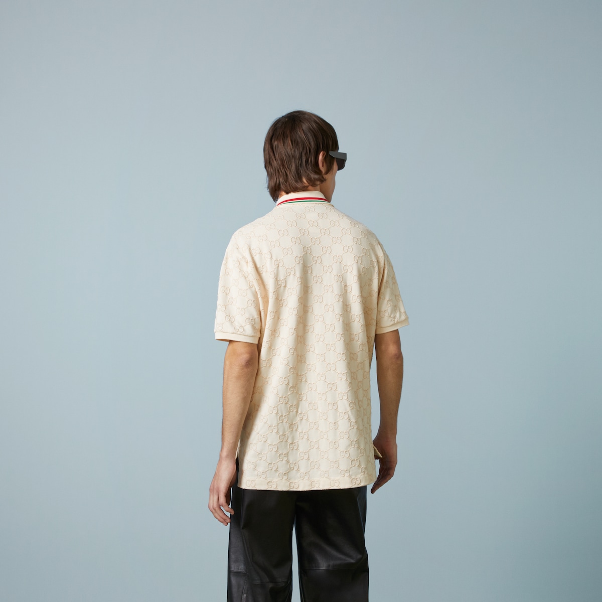 GUCCI グッチ　ポロシャツ　メンズ グッチ メンズ ウェアGG コットンピケ ポロシャツ | GUCCI® JP
