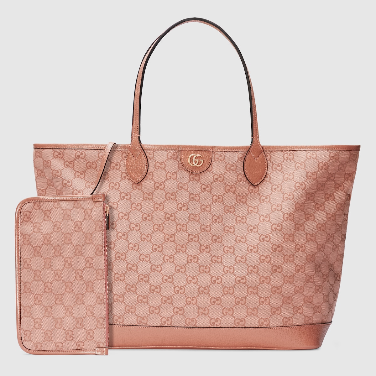 Ophidia large tote bag in pink canvas | GUCCI® SG