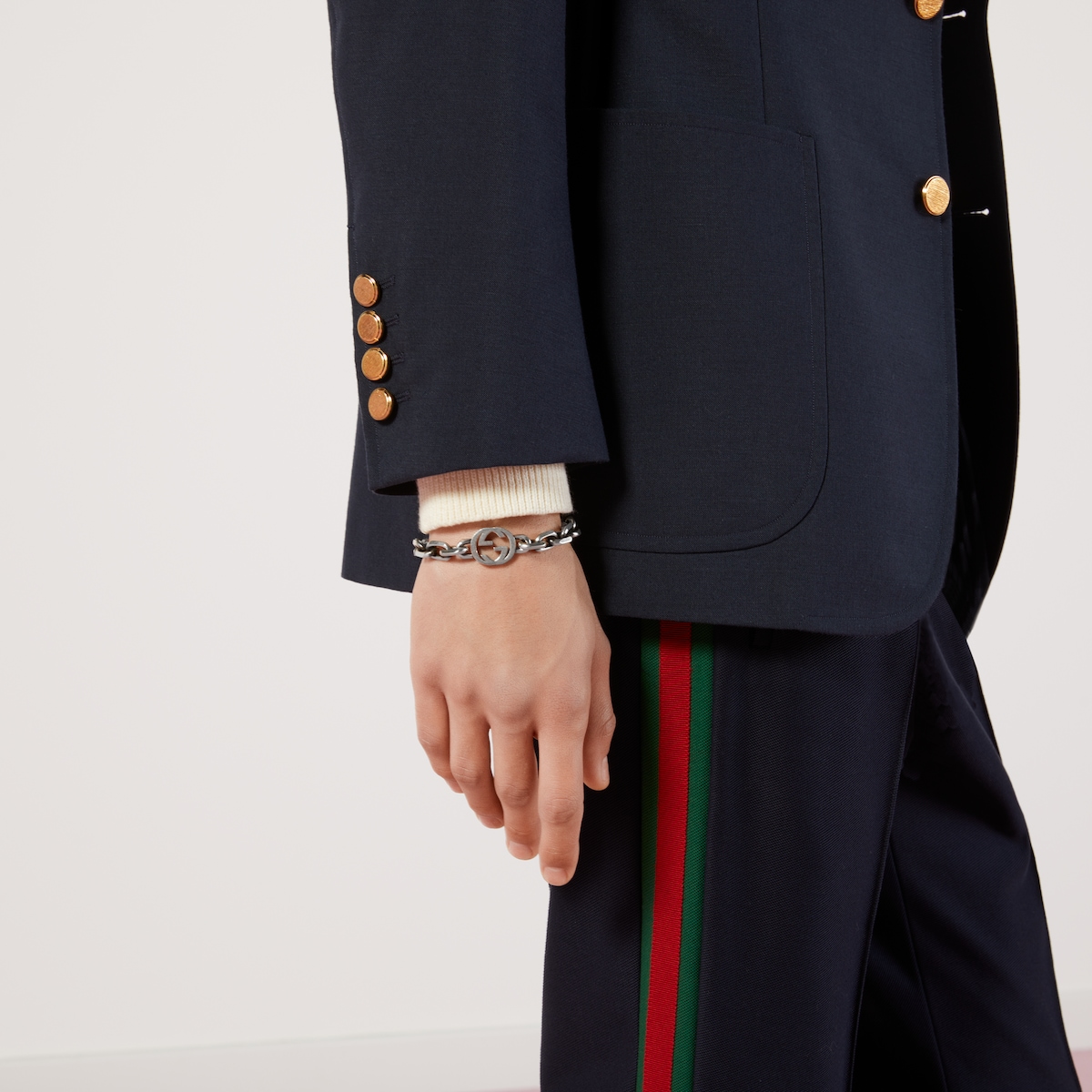 Gucci Interlocking bracelet in 925 sterling silver | GUCCI® US