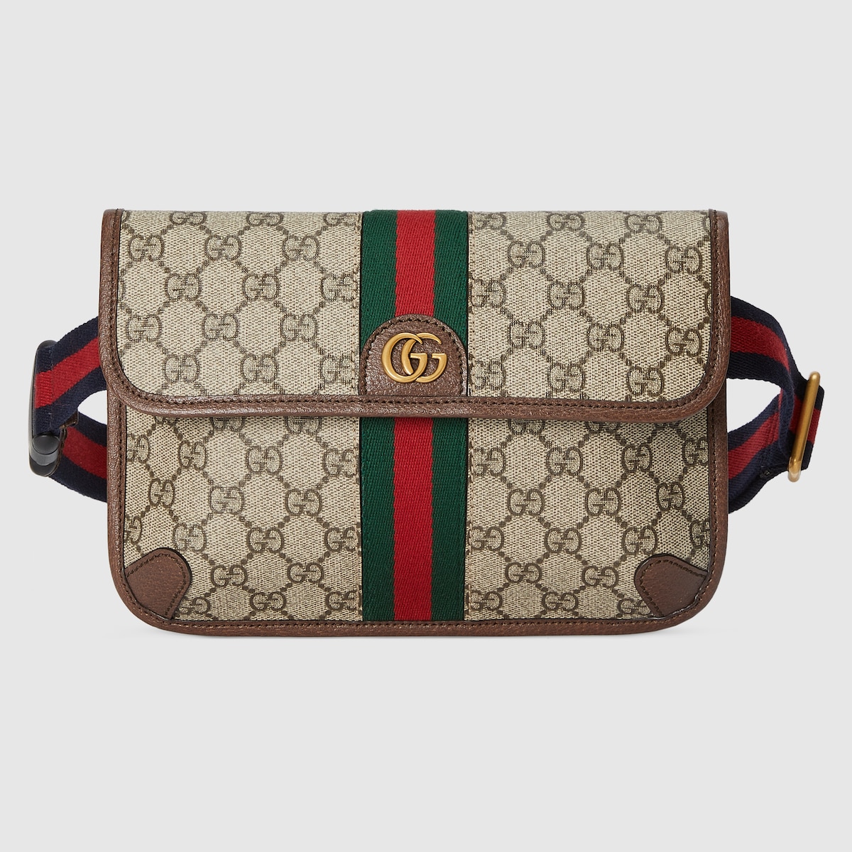 Rinonera pequena Ophidia inSupreme beige y ebano GUCCI MX