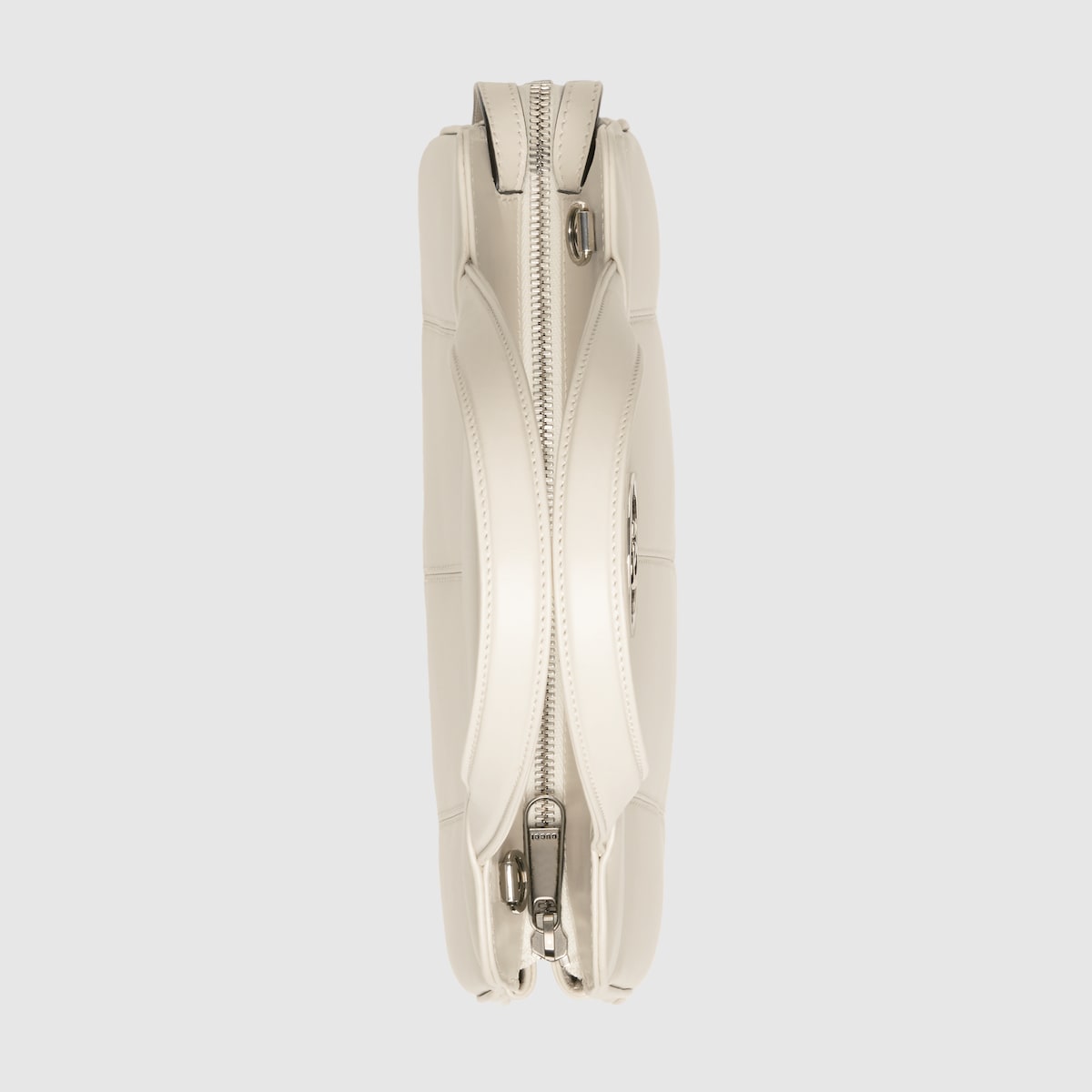 Petite GG small tote bag in white leather | GUCCI® SG