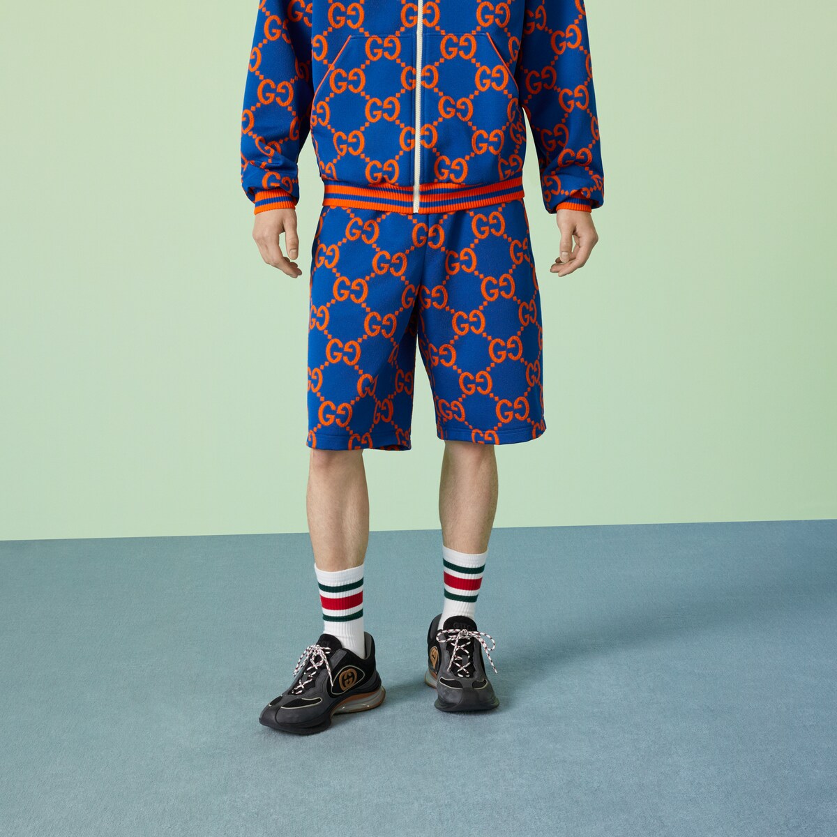 Blue discount gucci shorts
