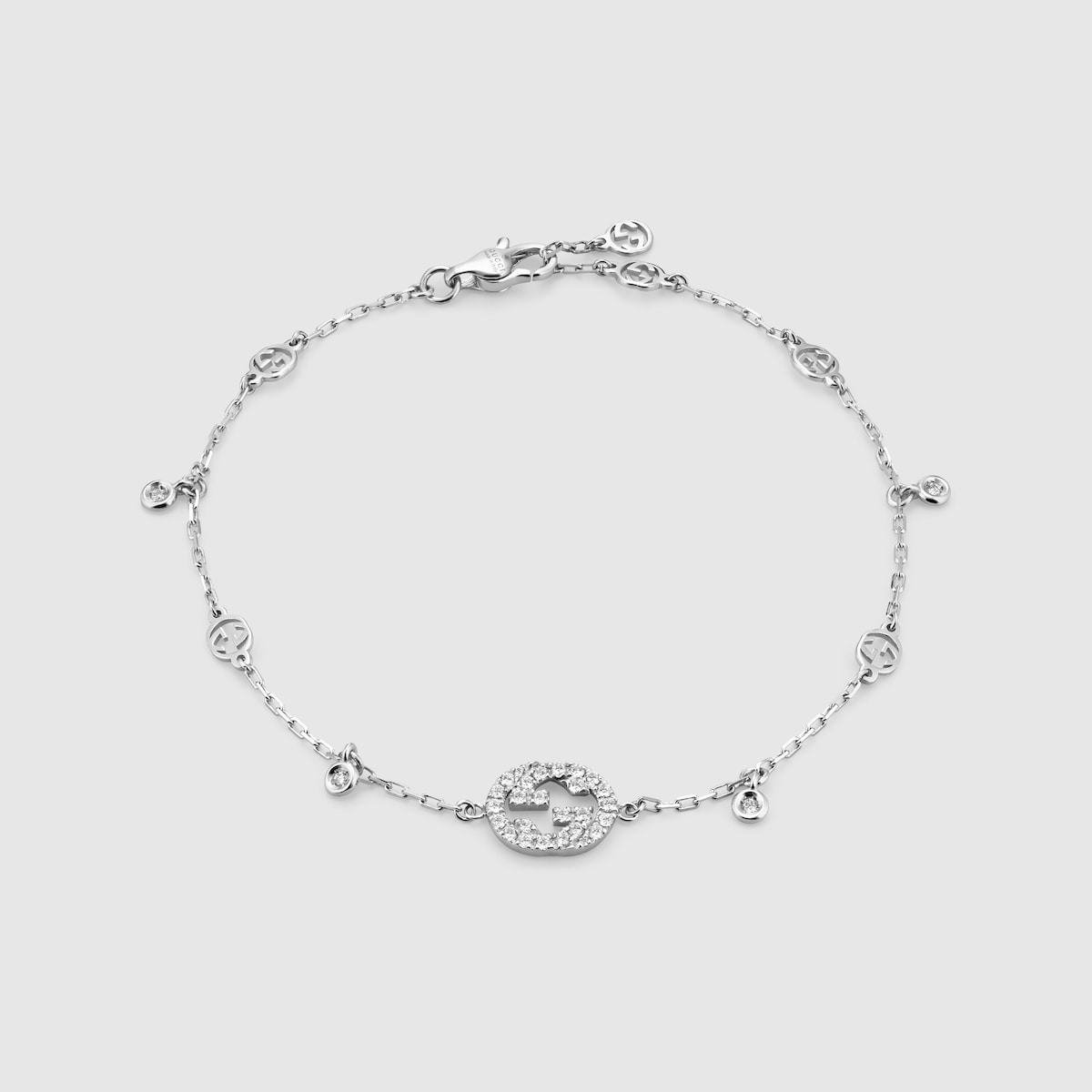 Gucci Interlocking diamond bracelet in 18k white gold