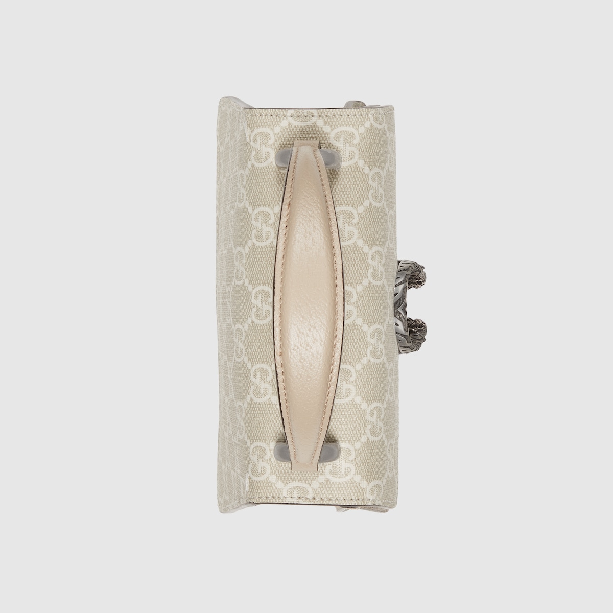Mini borsa a mano Dionysus in tessuto Supreme beige e bianco
