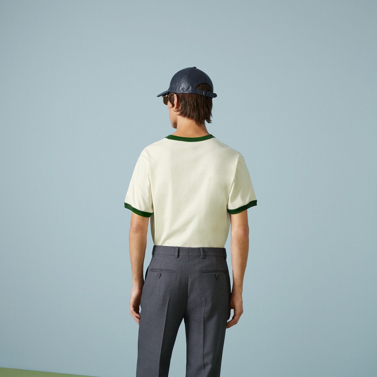 GUCCI エンブロイダリー コットンジャージー Tシャツオフホワイト 