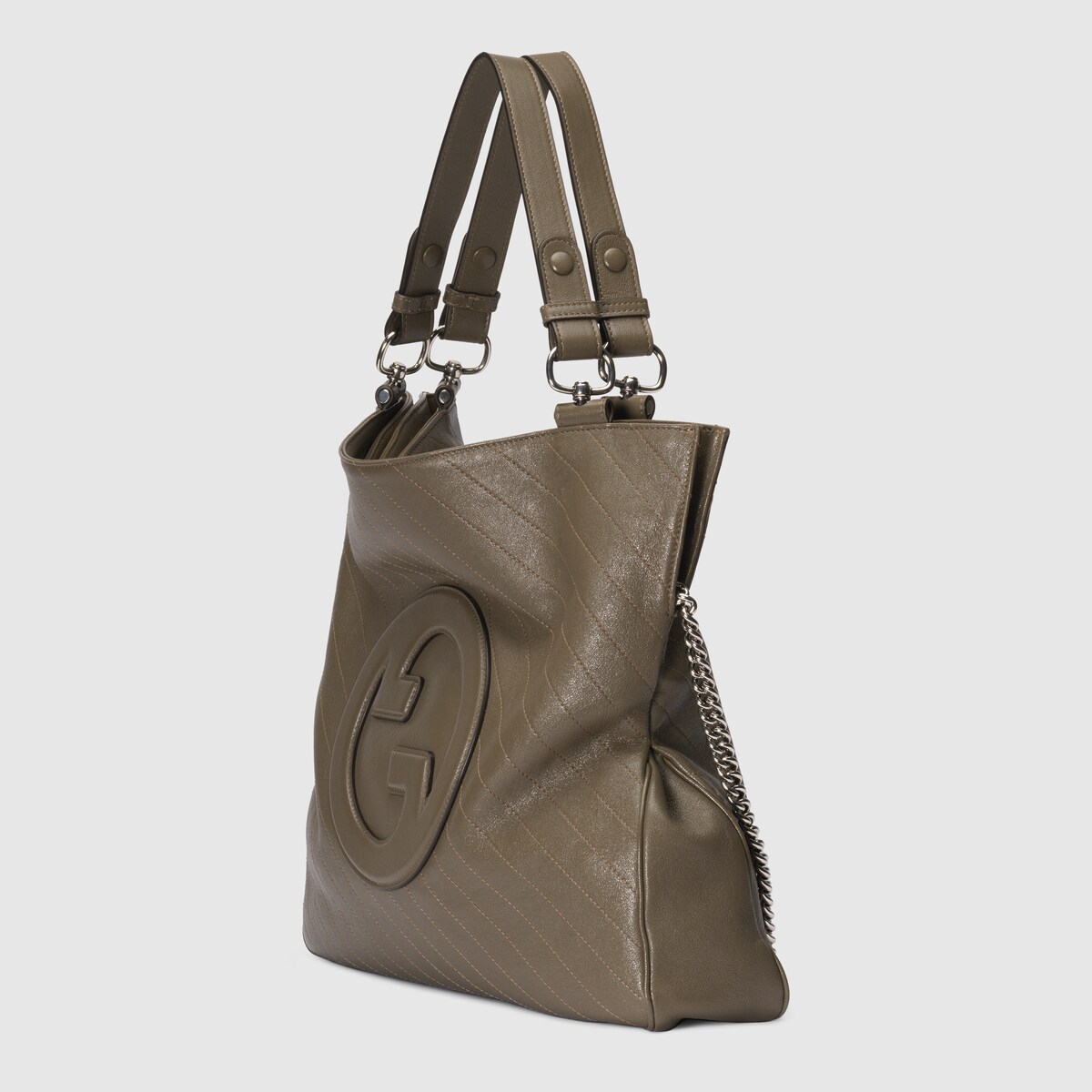 Gucci Blondie medium tote bag in brown leather GUCCI® Australia