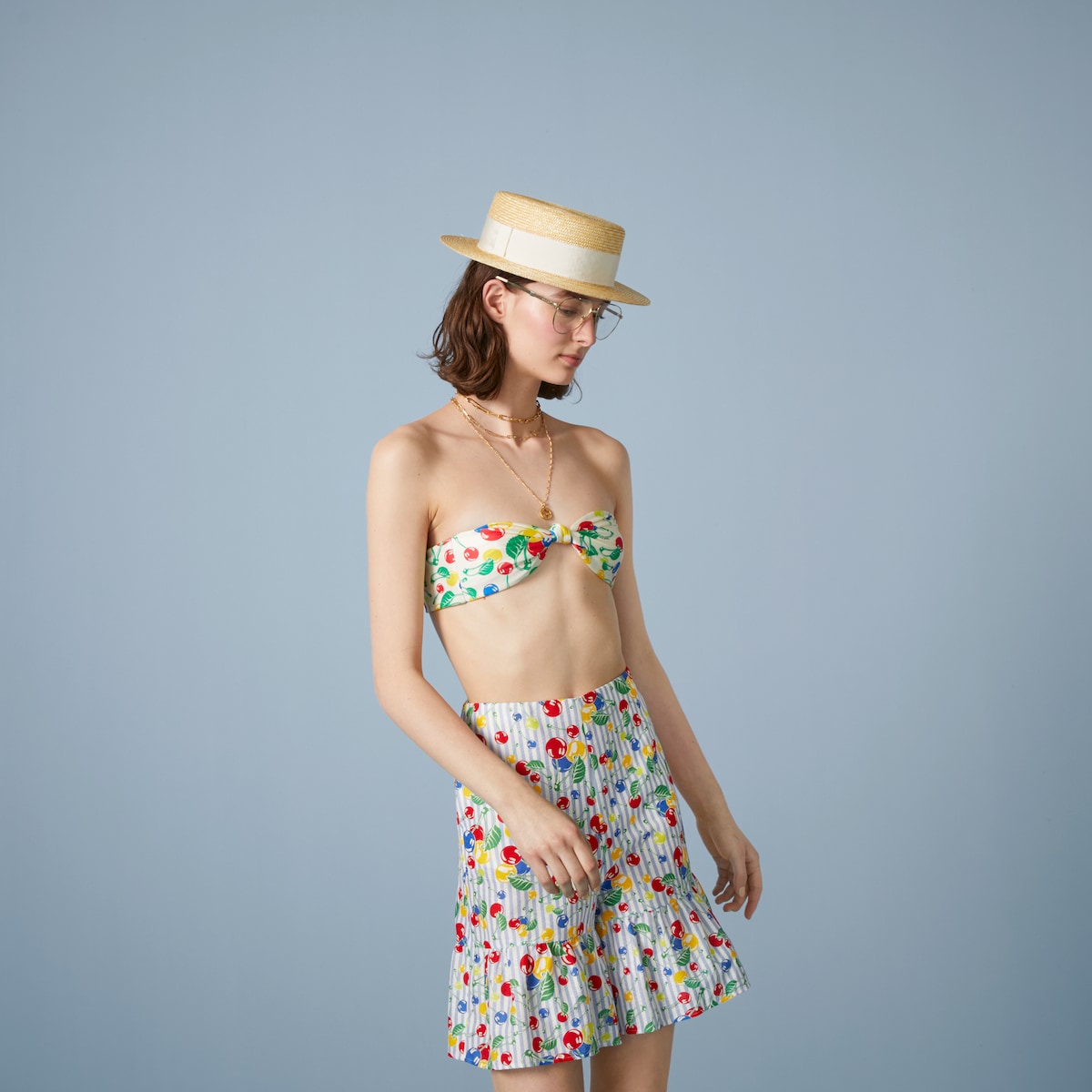 関税送料込】GUCCI Sparkling Fake Logo Swimsuit 水着 (GUCCI