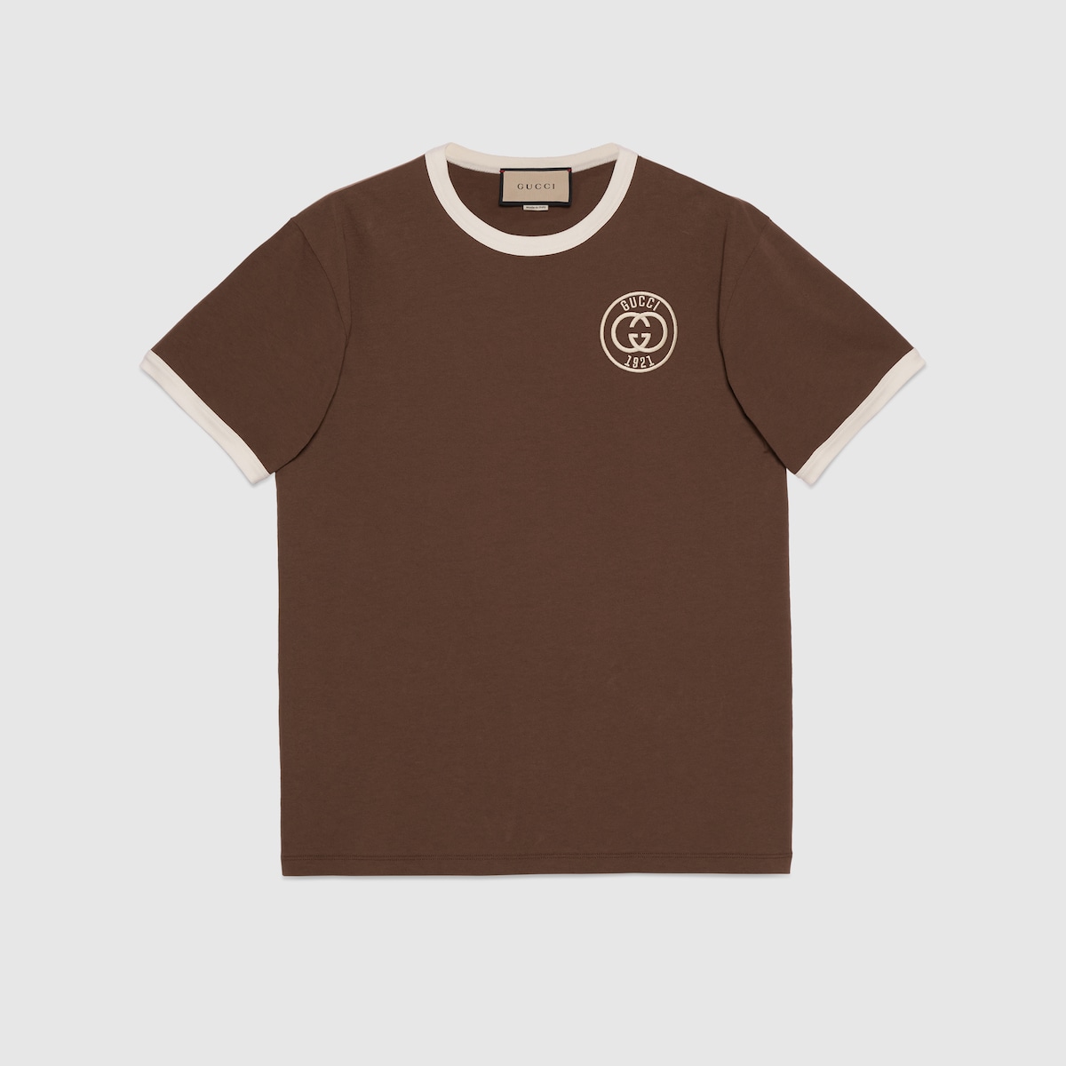 Brown cheap gucci shirt