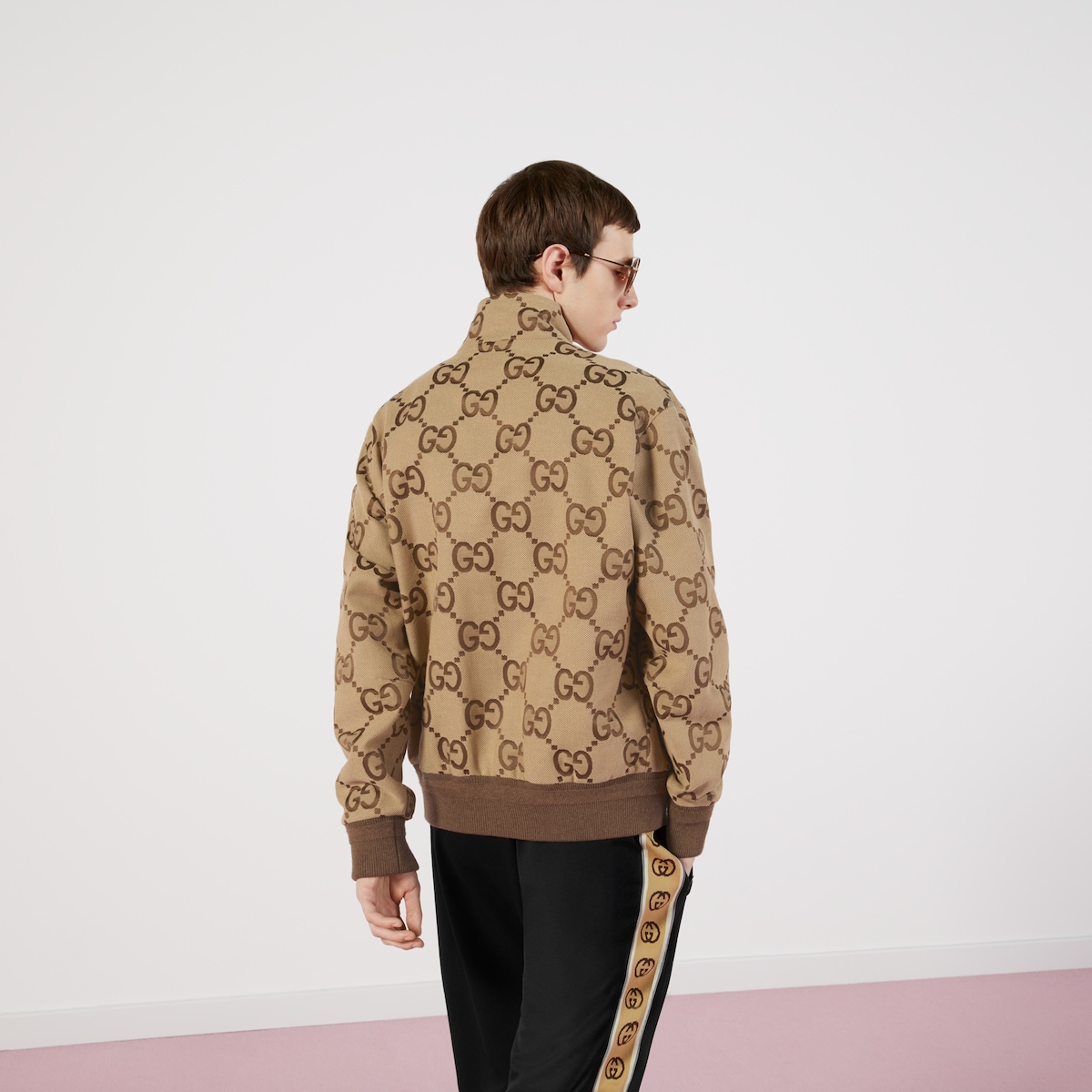 人気アイテムランキング GG Jumbo canvas US GUCCI® | ebony and beige in jacket ジャケット・アウター