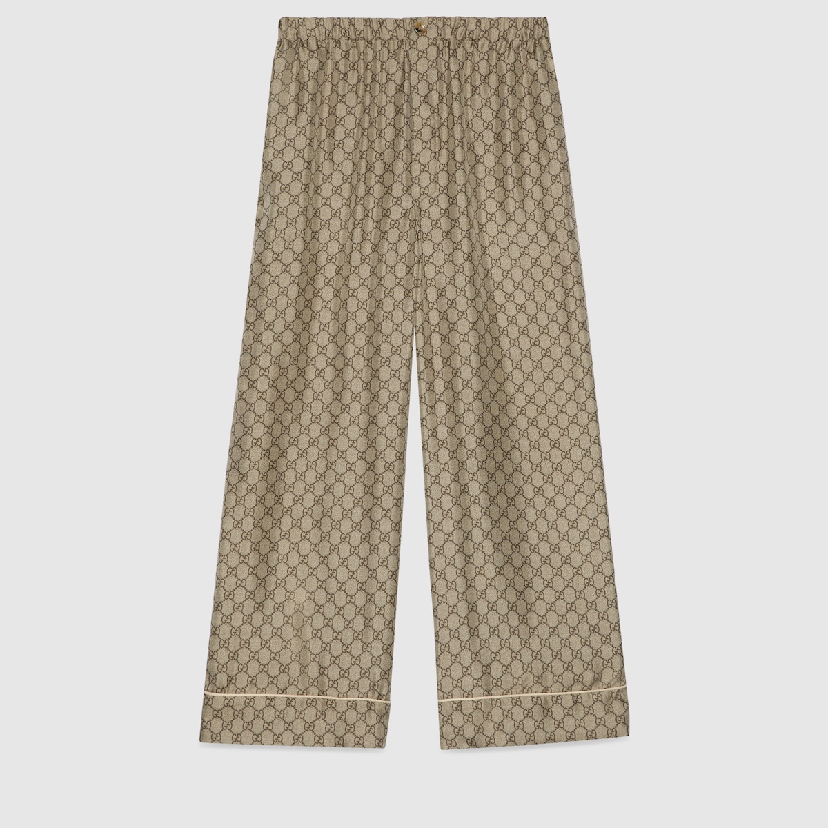 パンツ GUCCI CASHMERE PANTS Gucci Wool and cashmere-blend wide-leg pants Gucci