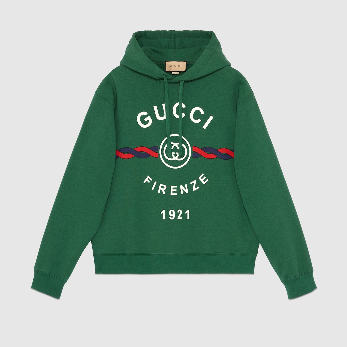 Cotton sweatshirt with gucci logo hotsell