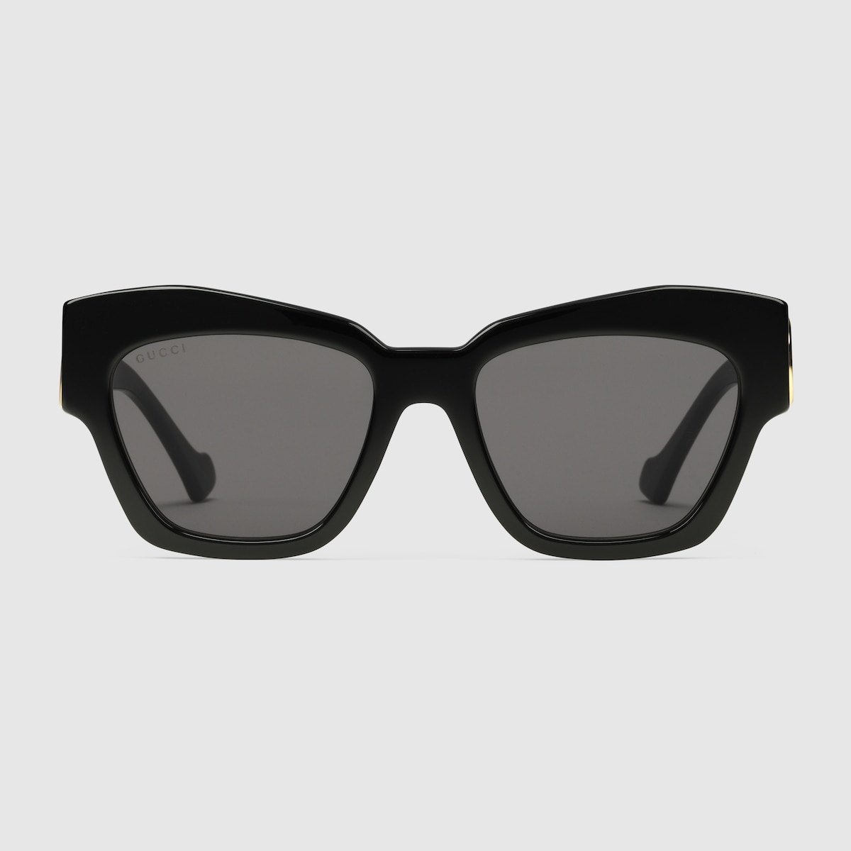 GUCCI Vintage Sunglasses Rare Oval Small Tiny Black Dark