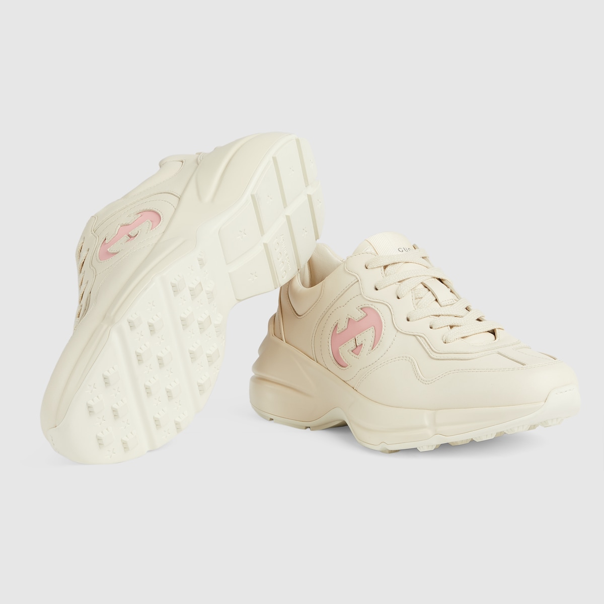 【GUCCI】ウィメンズ ライトン スニーカー レザー GUCCI】〔ライトン〕GG ウィメンズ スニーカー (GUCCI