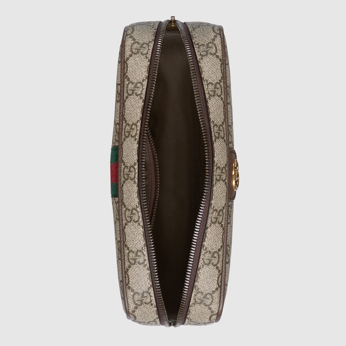 Gucci Savoy small toiletry case in beige and ebony Supreme - thumbnail 2