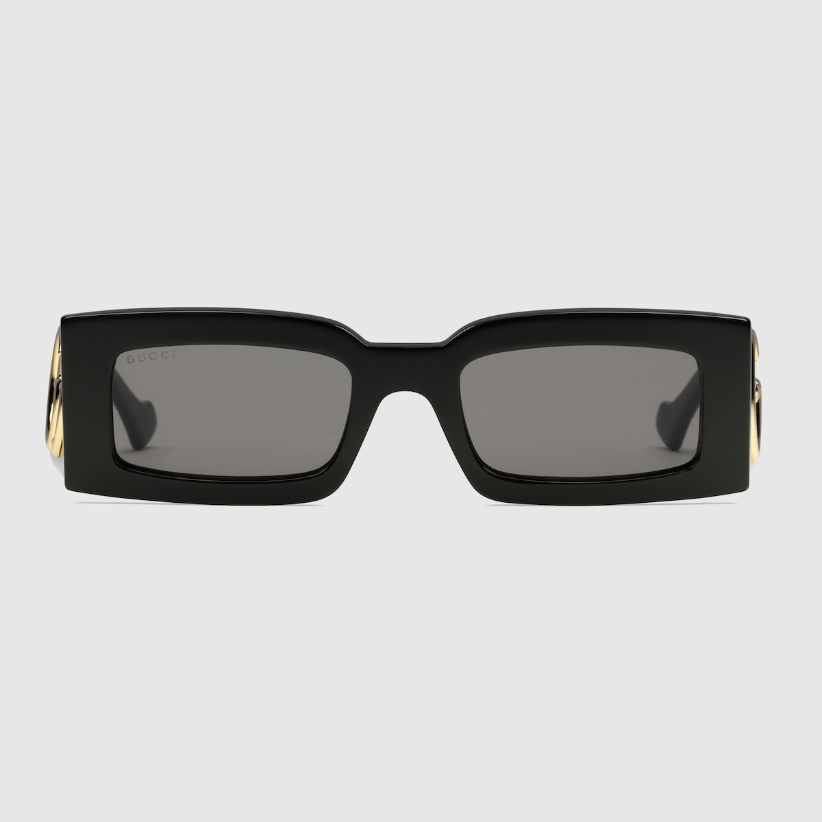 Lunettes de soleil rectangulaires en acétate noir GUCCI® FR