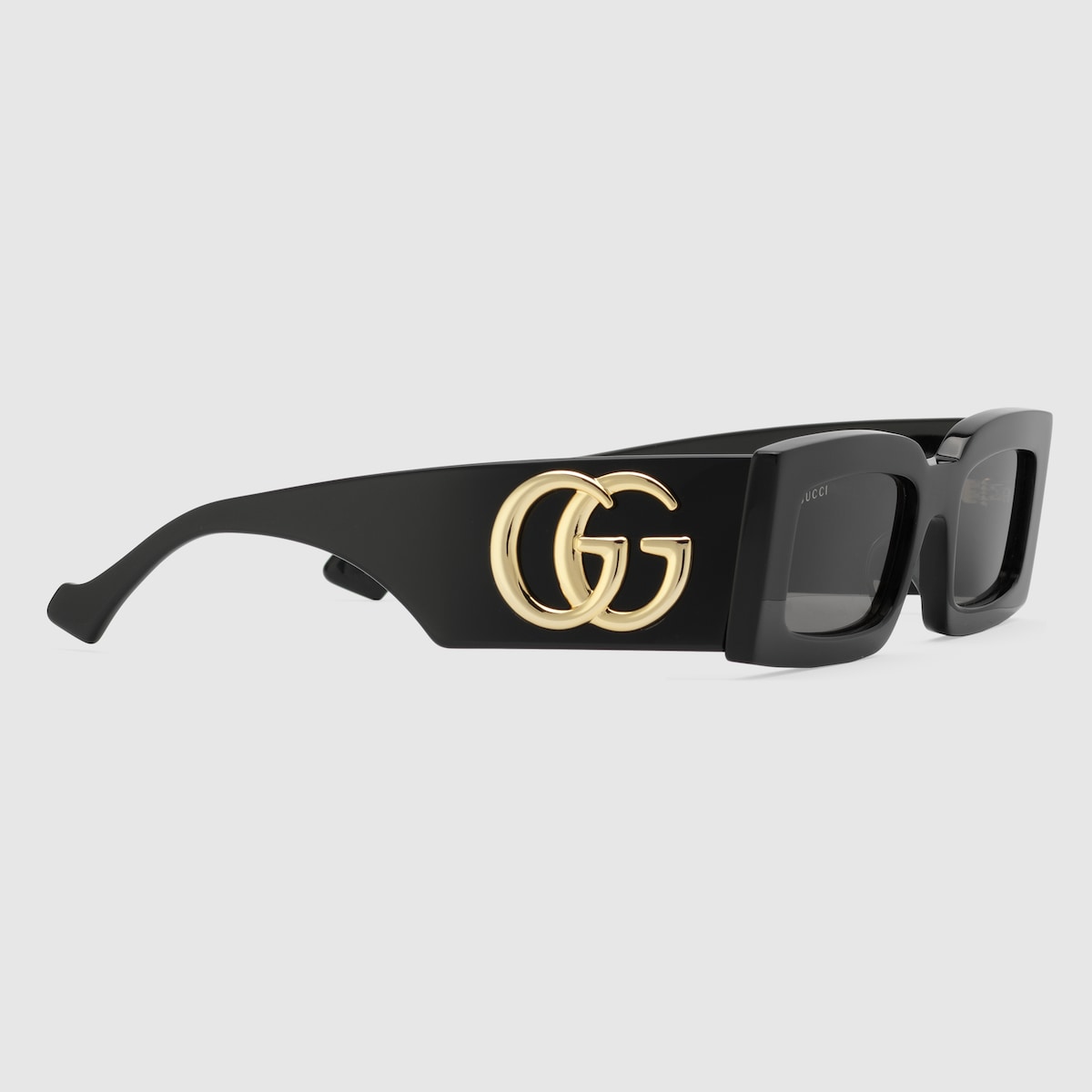 GUCCI Rectangular Frame Sunglasses Black