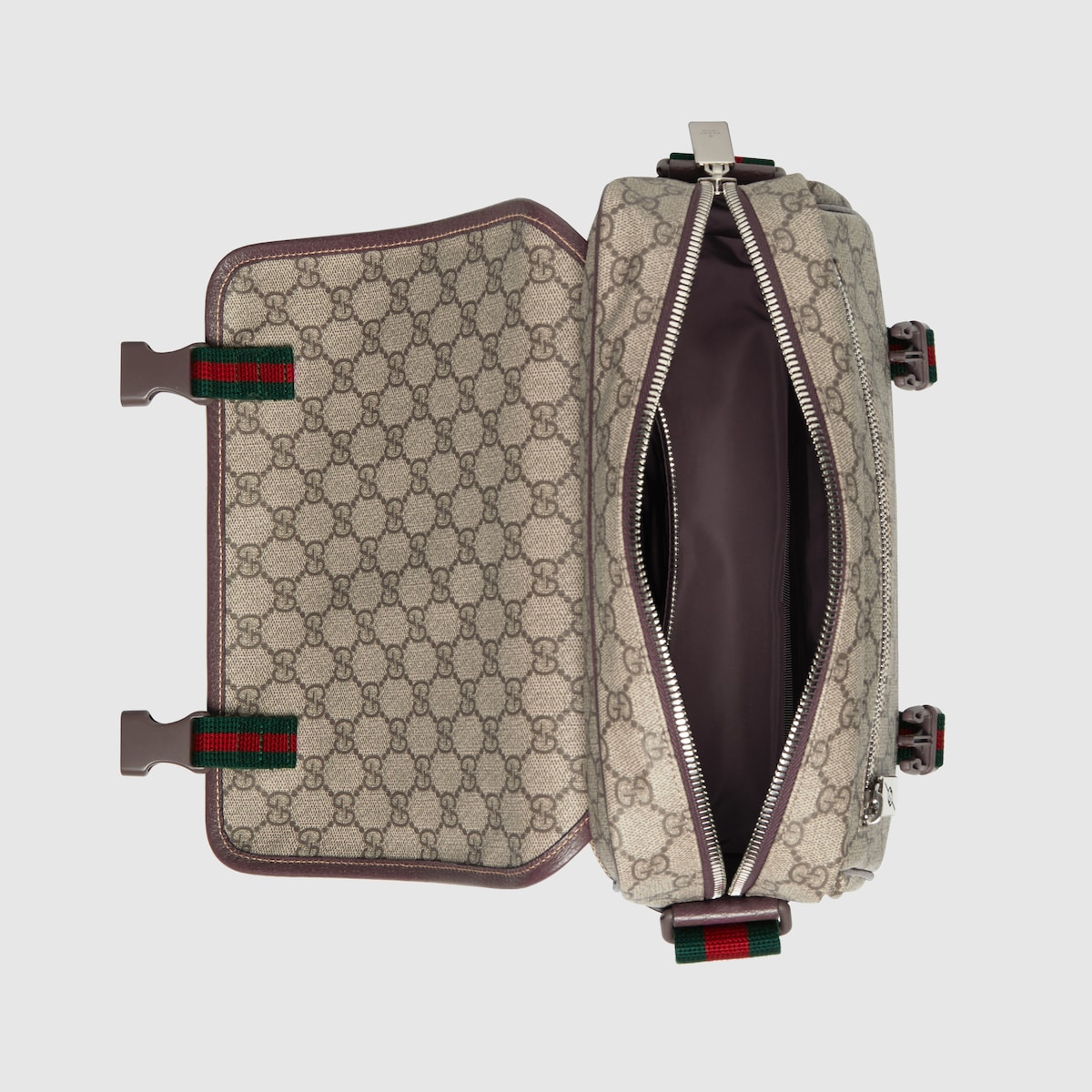 Small messenger bag in beige and ebony GG Supreme GUCCI Canada