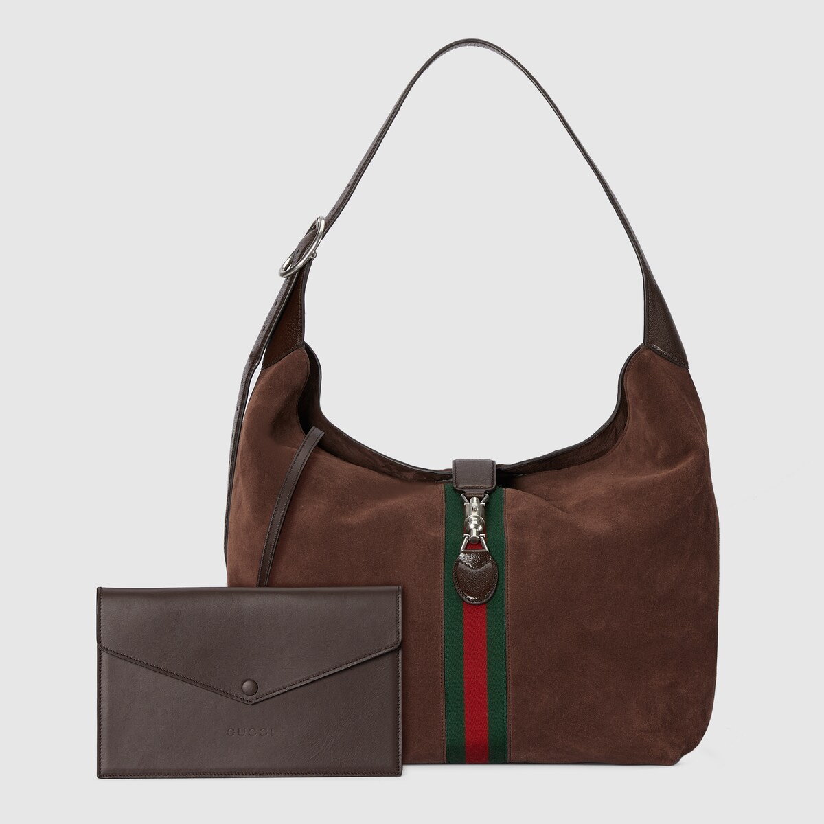 Jackie 1961 medium crossbody bag in brown suede GUCCI Canada