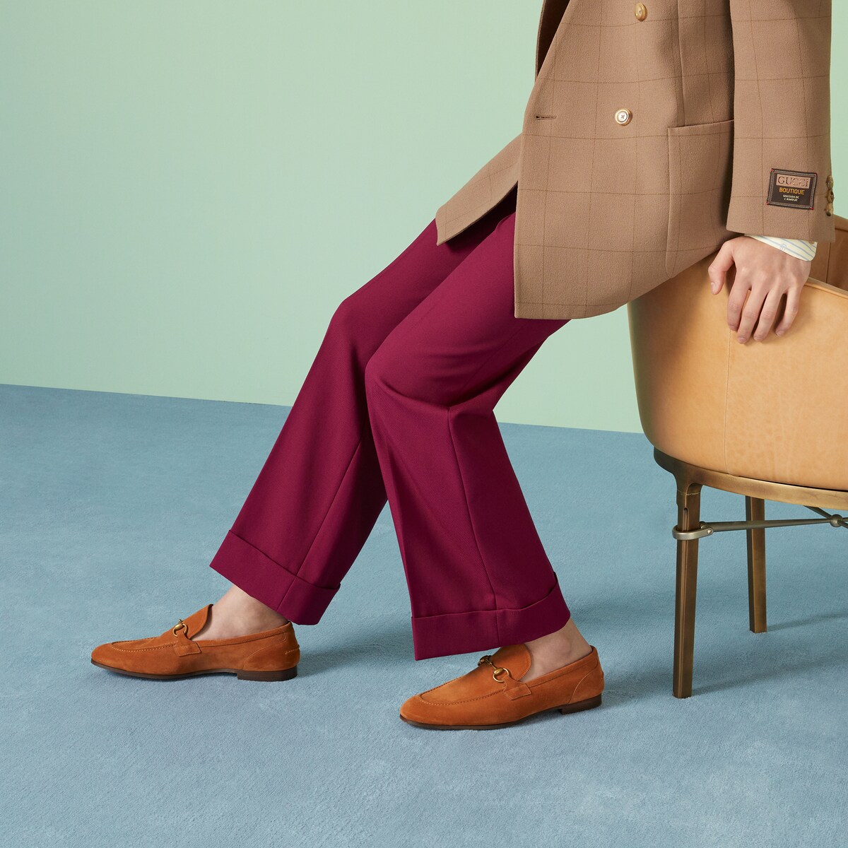 Mocassin hot sale gucci rouge
