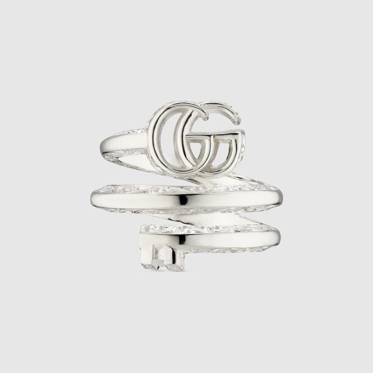 Gucci gg marmont sterling silver ring discount