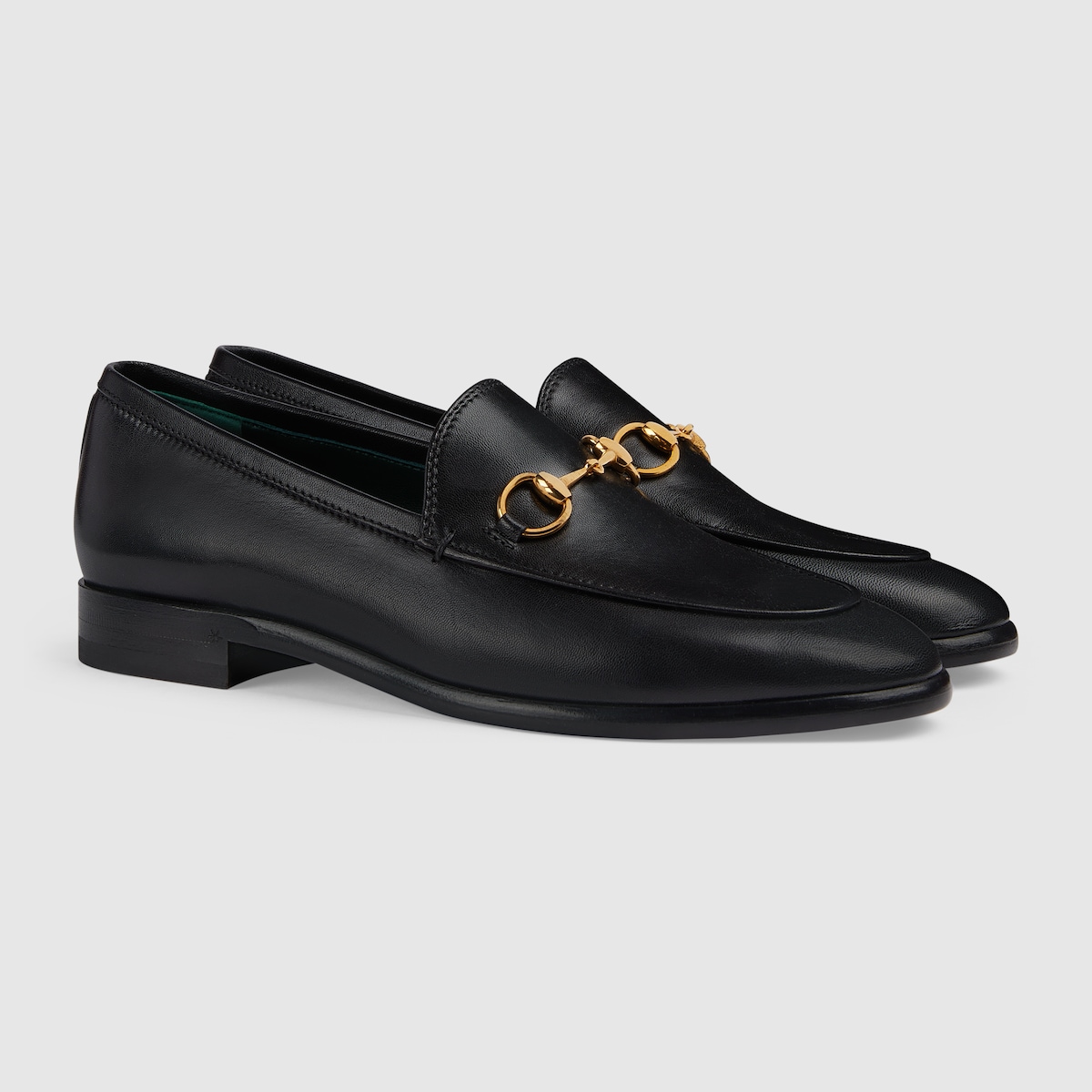 Mocassins Gucci Jordaan pour femme en cuir noir GUCCI FR