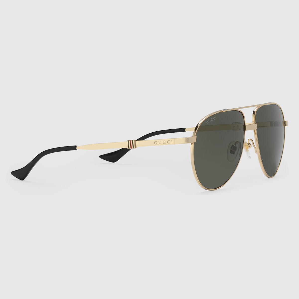Gucci women's gold aviator sunglasses outlet