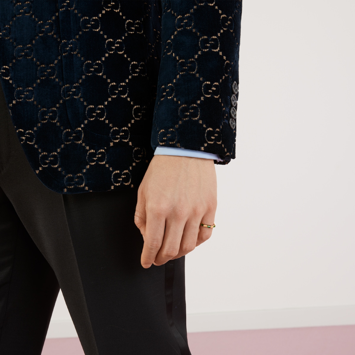 Gucci Link to Love tourmaline ring in 18k yellow gold