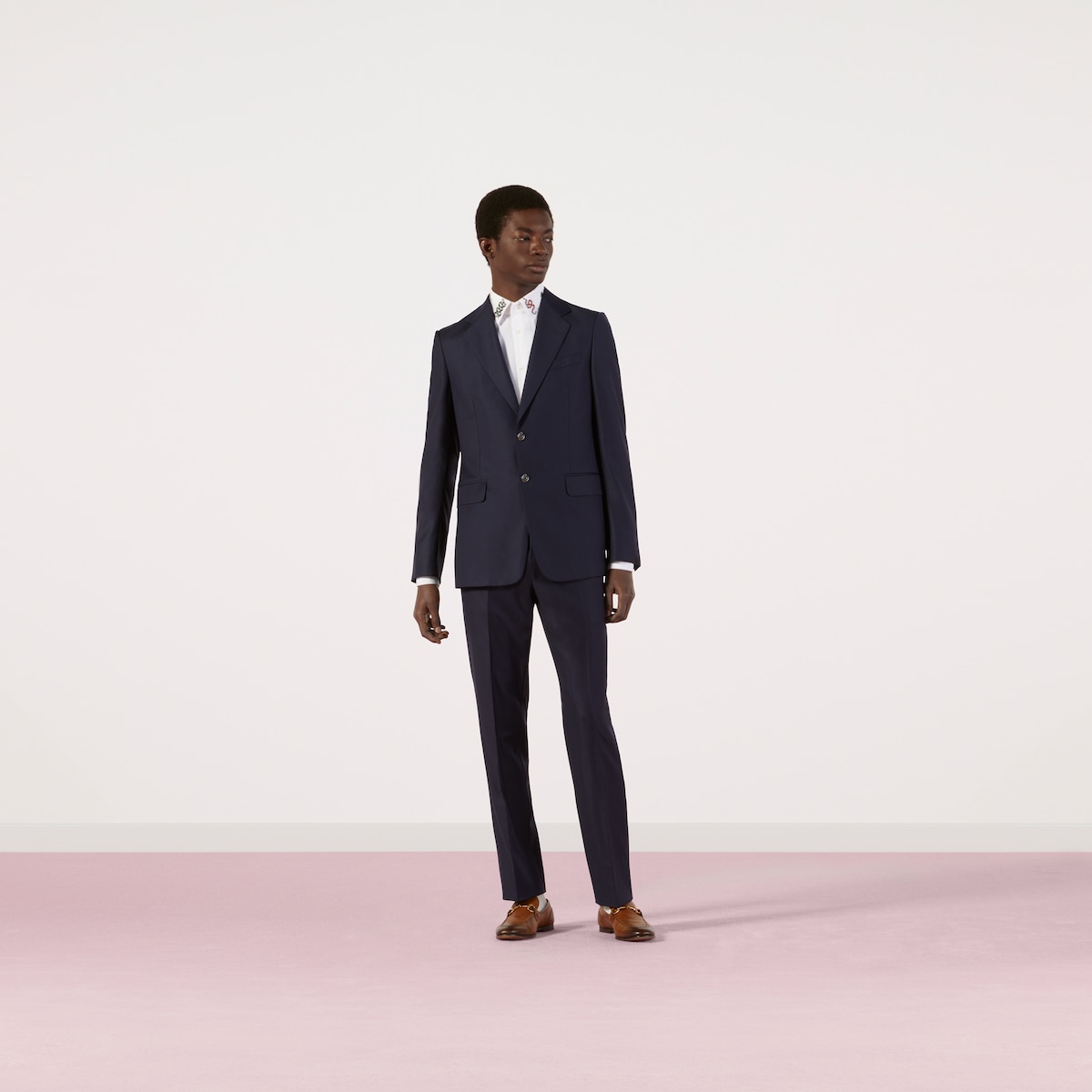 【グッチ・GUCCI】SUIT Straight fit wool suit in blue wool | GUCCI® US