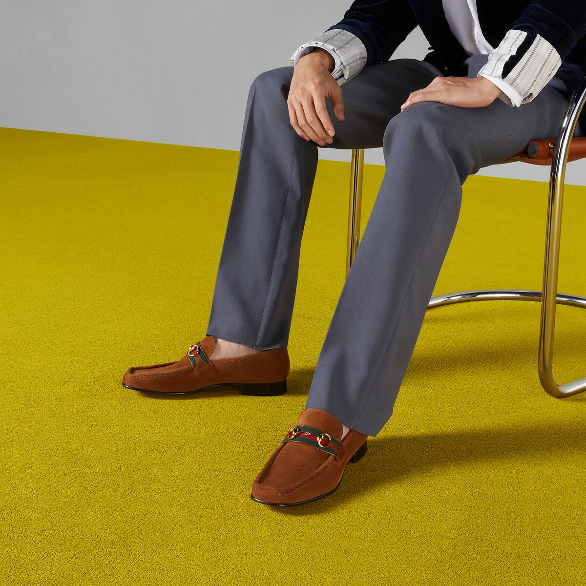 Gucci loafers suede shop mens