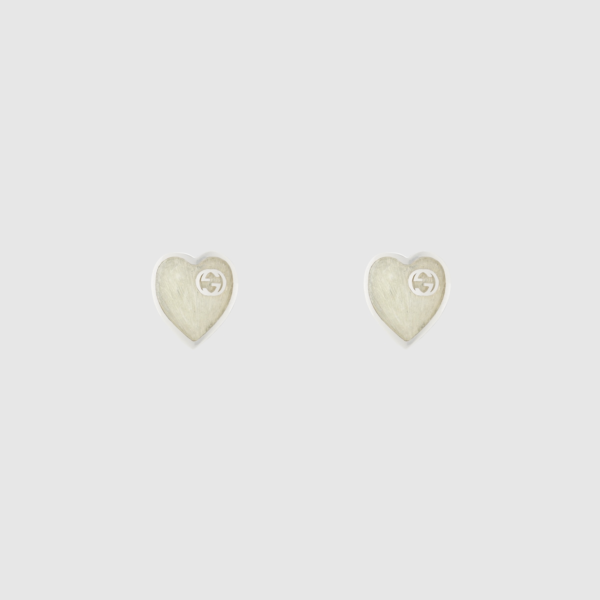 Gucci Heart earrings with Interlocking G in 925 sterling