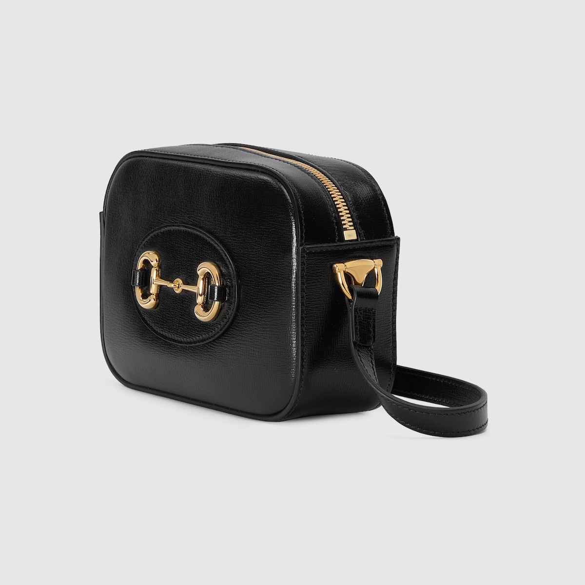 Gucci Horsebit 1955 mini shoulder bag in black leather GUCCI US