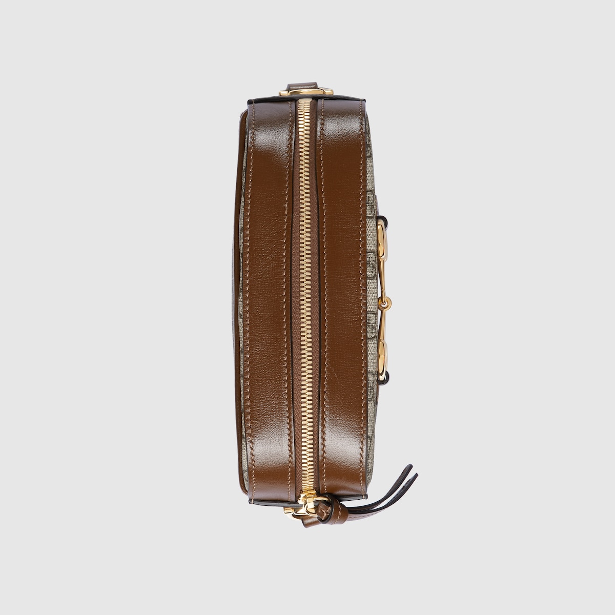 Gucci Horsebit 1955 mini shoulder bag in beige and ebony GG