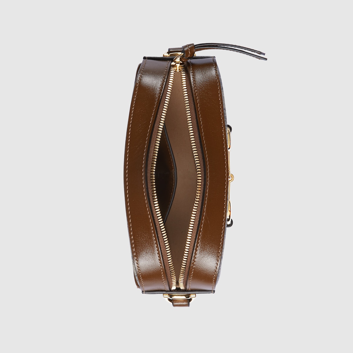 Gucci Horsebit 1955 mini shoulder bag in beige and ebony GG