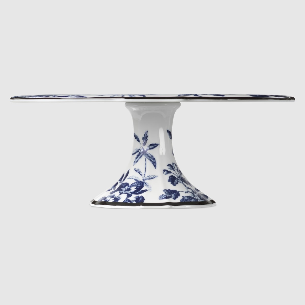 Herbarium cake stand in blue and white porcelain - thumbnail 5
