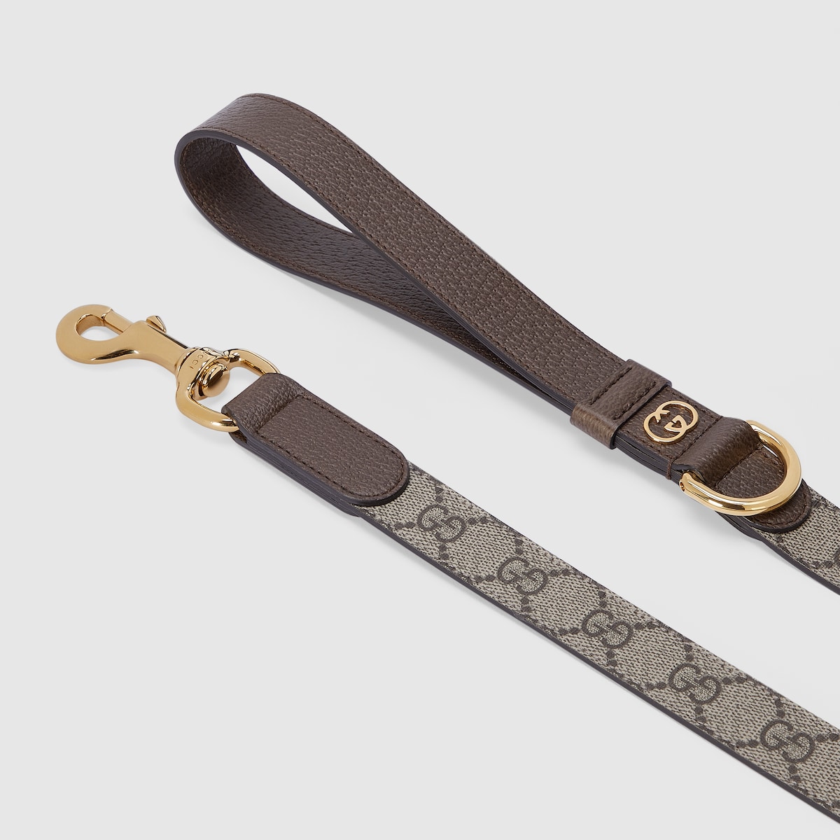 GUCCI犬リード スモール/ミディアム ペット ハーネス ・ベージュ＆エボニー