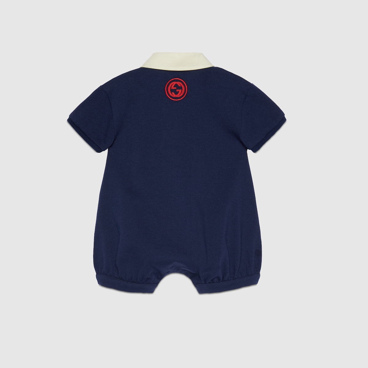 Baby cotton one-piece with Web in white | GUCCI® US