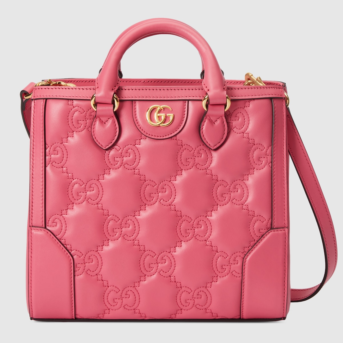 ⭐︎りりこ⭐︎GUCCI GGロゴトートラバーバッグ ラズベリーピンク新品 ⭐︎りりこ⭐︎GUCCI GGロゴトートラバーバッグ ラズベリー