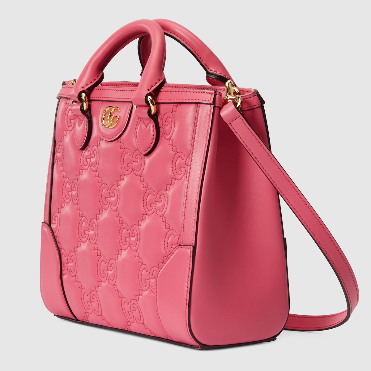 ⭐︎りりこ⭐︎GUCCI GGロゴトートラバーバッグ ラズベリーピンク新品 ⭐︎りりこ⭐︎GUCCI GGロゴトートラバーバッグ ラズベリー