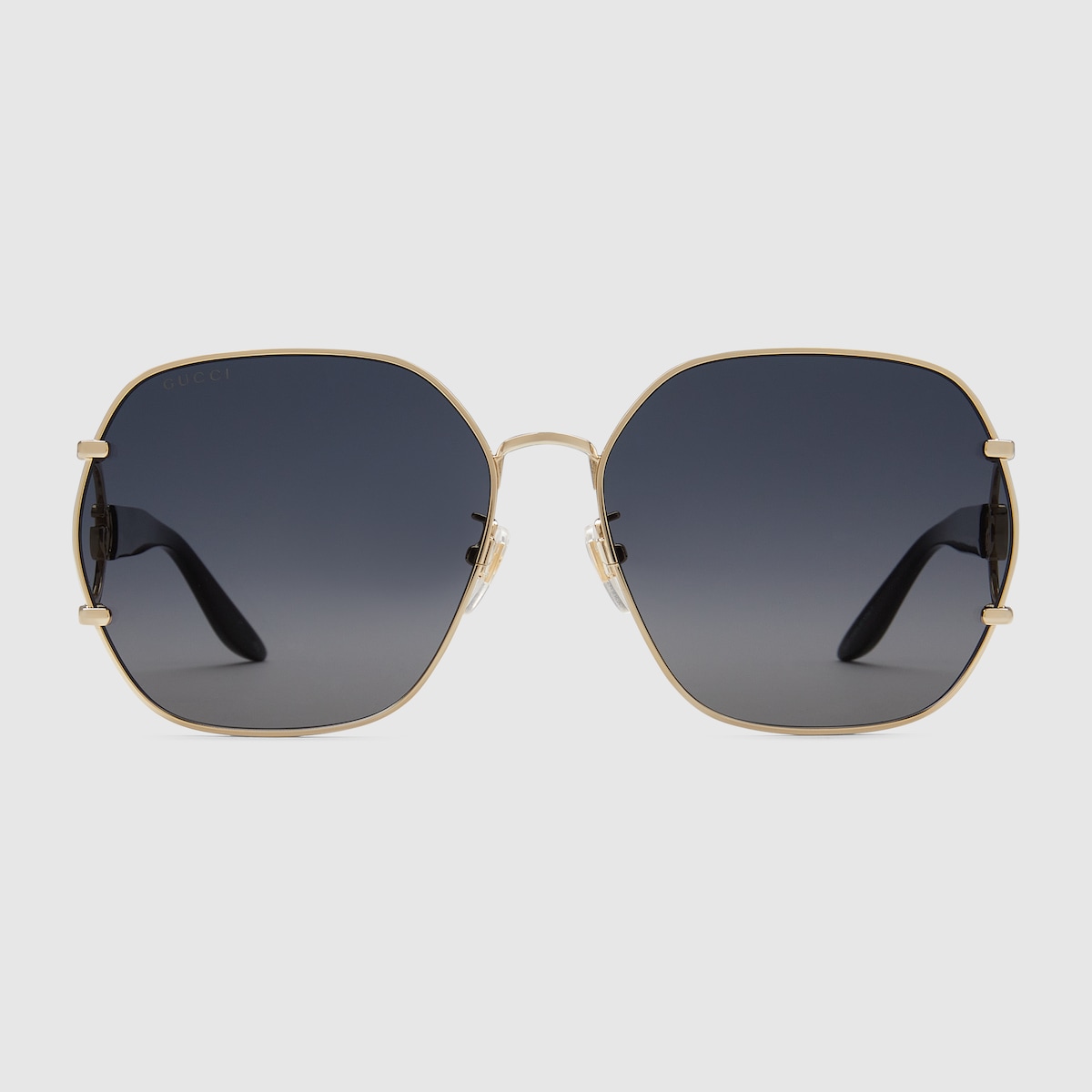 ジオメトリック フレーム サングラス ・ゴールドトーン | GUCCI公式