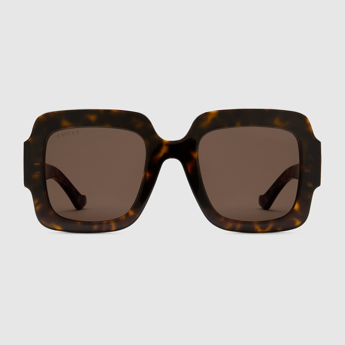 Square-frame Double G sunglasses in black acetate - thumbnail 6