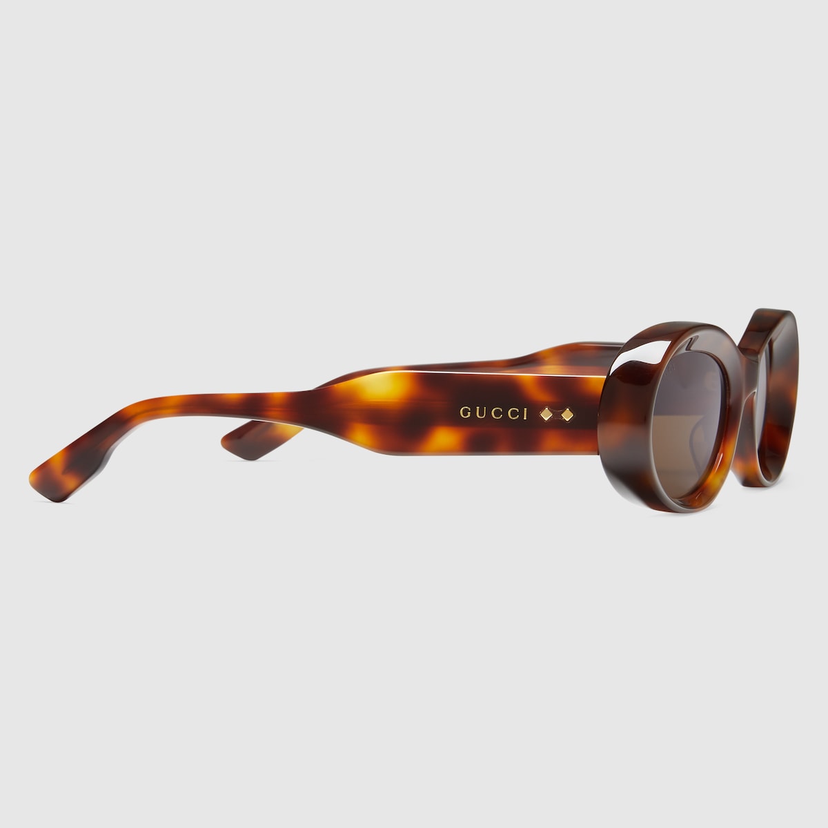 サングラス Gucci Oval Sunglasses In Acetate Oval-frame sunglasses in tortoiseshell acetate | GUCCI® US