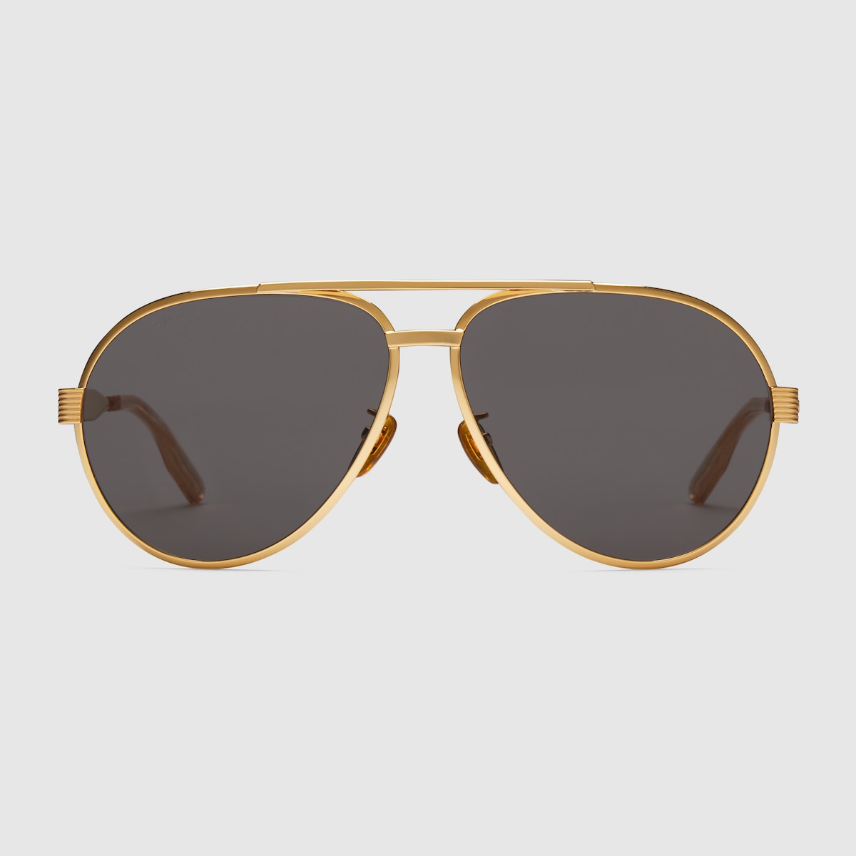 Occhiali da sole aviator in metallo color oro GUCCI Italia