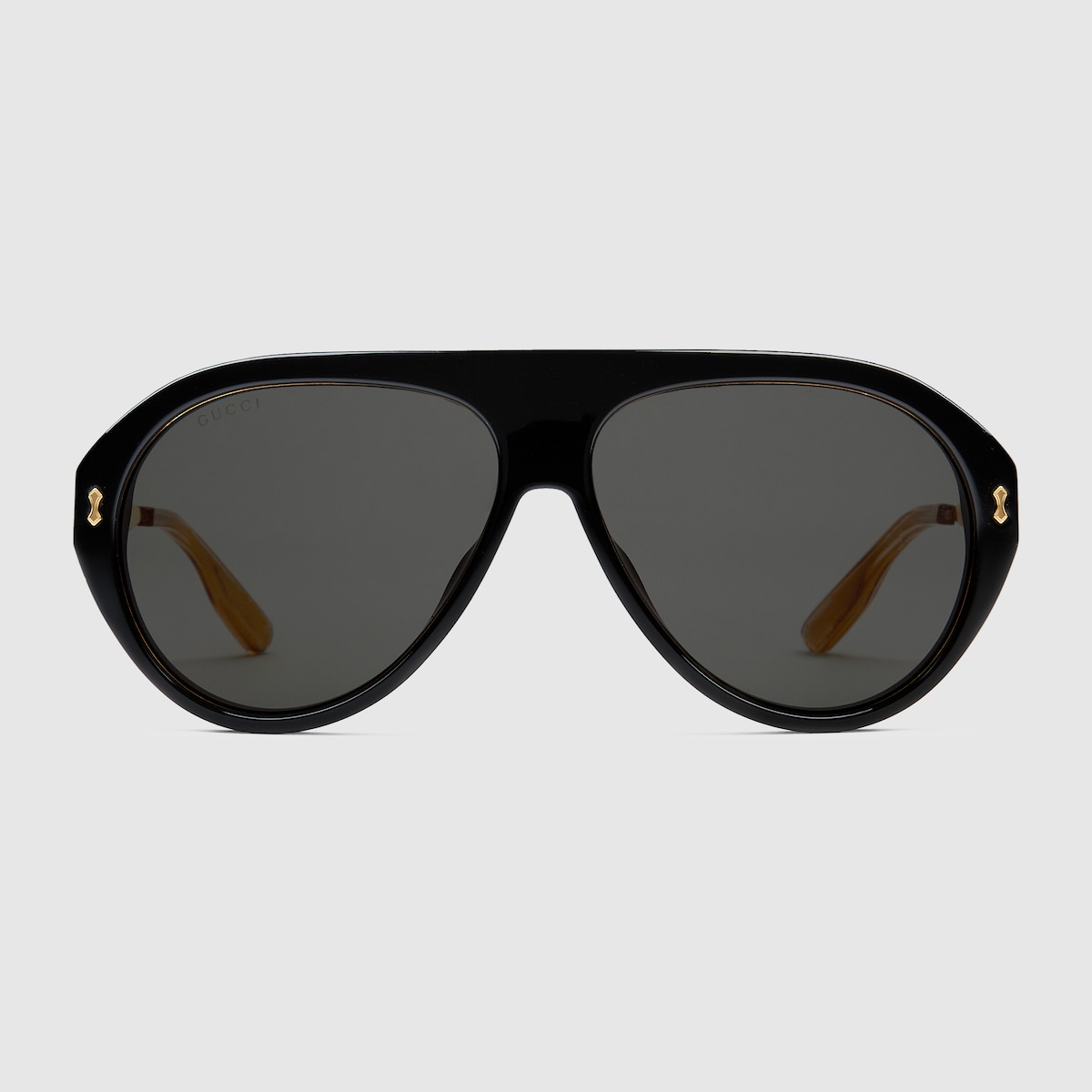 Occhiali da sole aviator in acetato nero GUCCI CH
