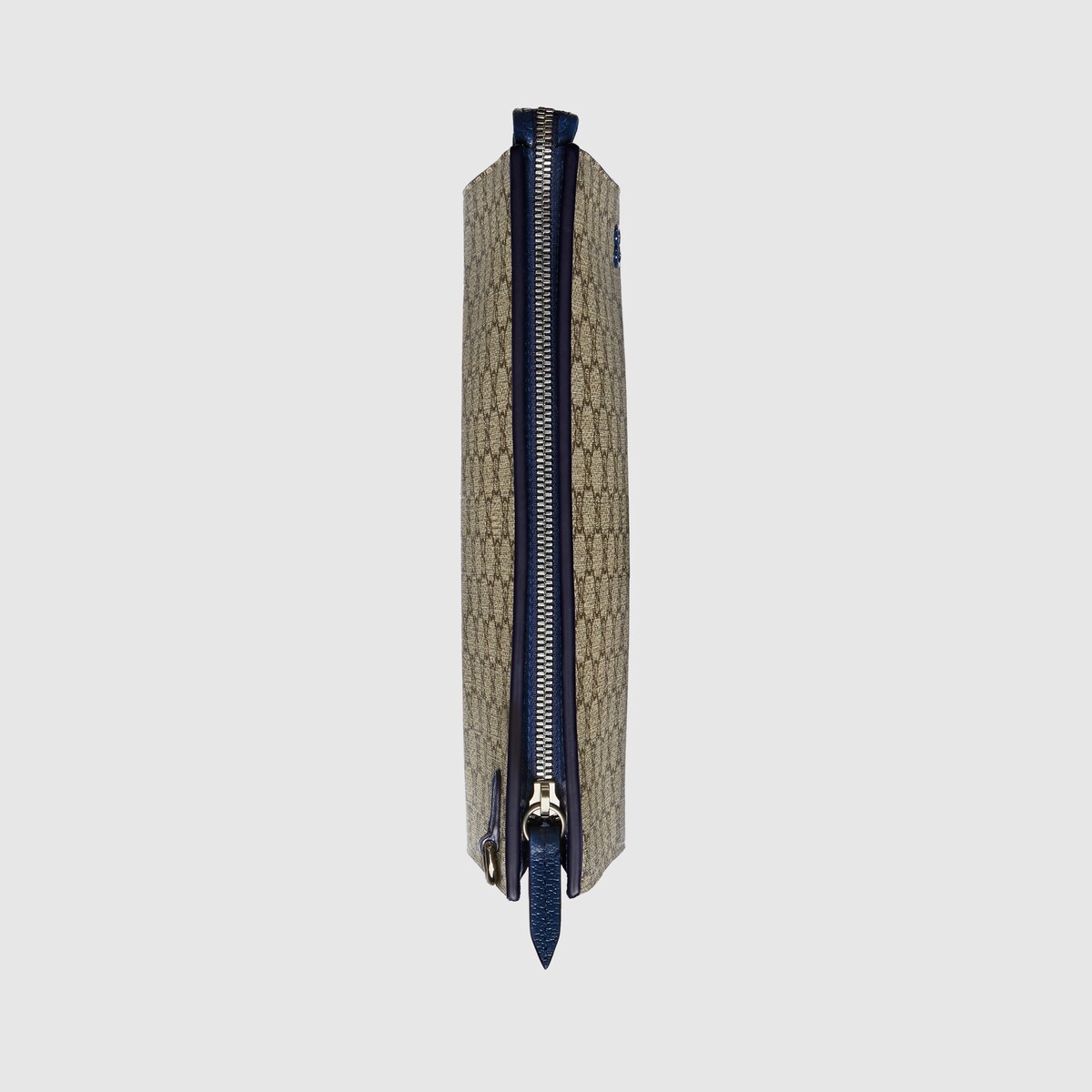 Pouch mit GG Detail in beige- und ebenholzfarbener Supreme | GUCCI® DE