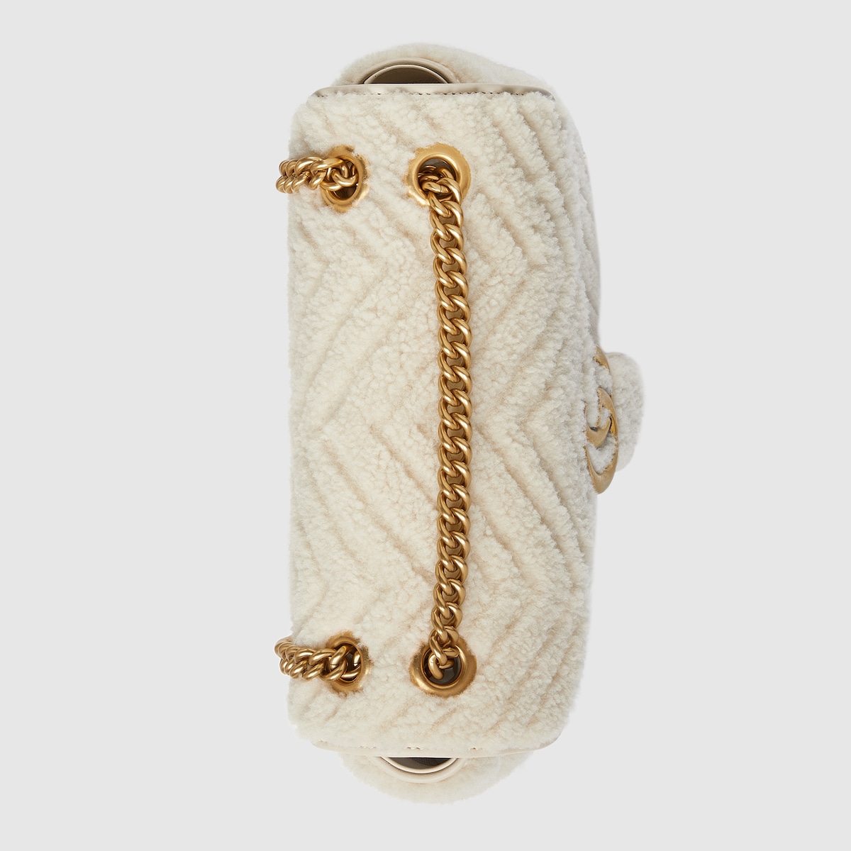 GUCCI グッチ GG型押しロゴ ハンドバッグ オフホワイトシマレザー GUCCI グッチ GG型押しロゴ ハンドバッグ オフホワイトシマレザー