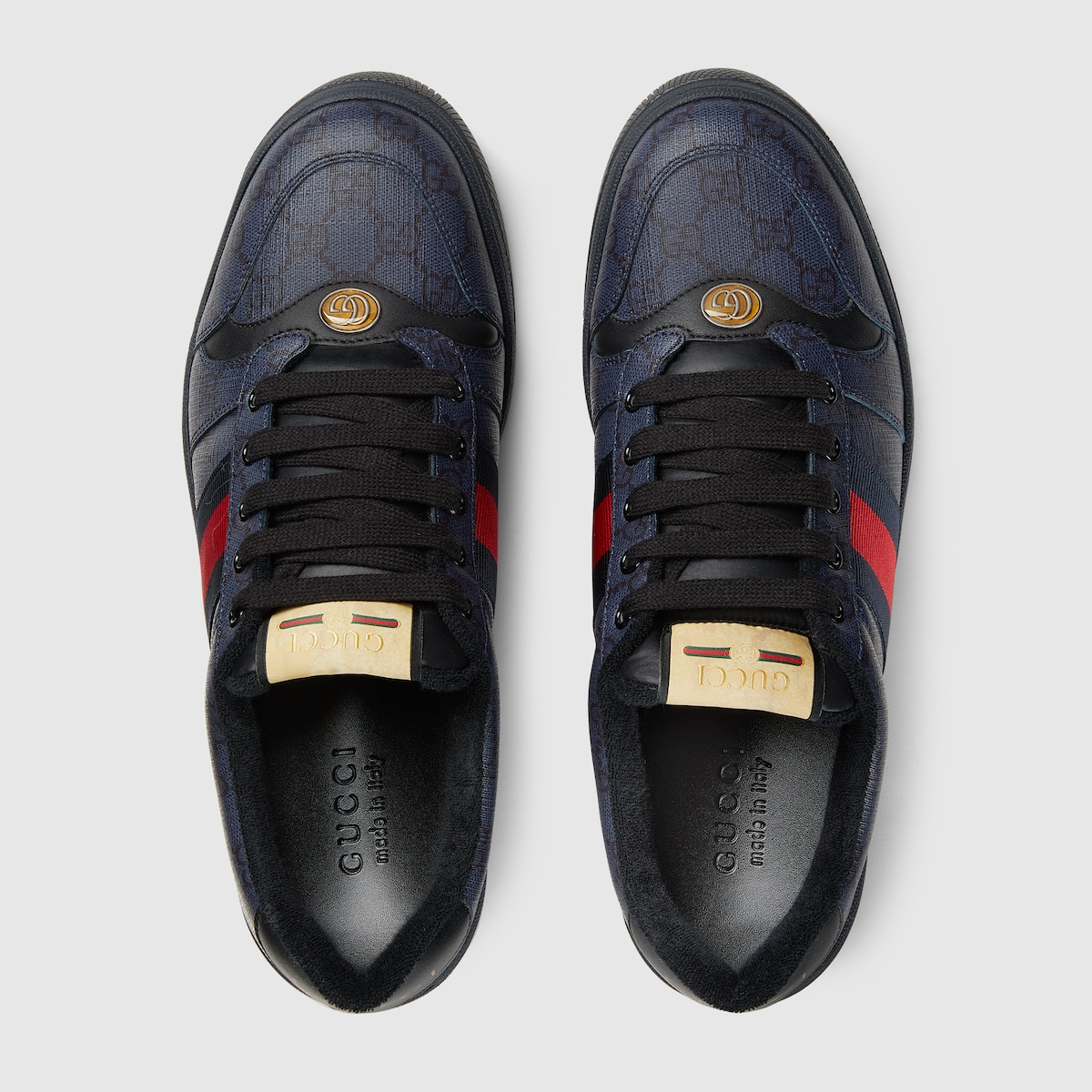 Men's Screener sneaker in blue and dark blue GG Supreme - Gucci