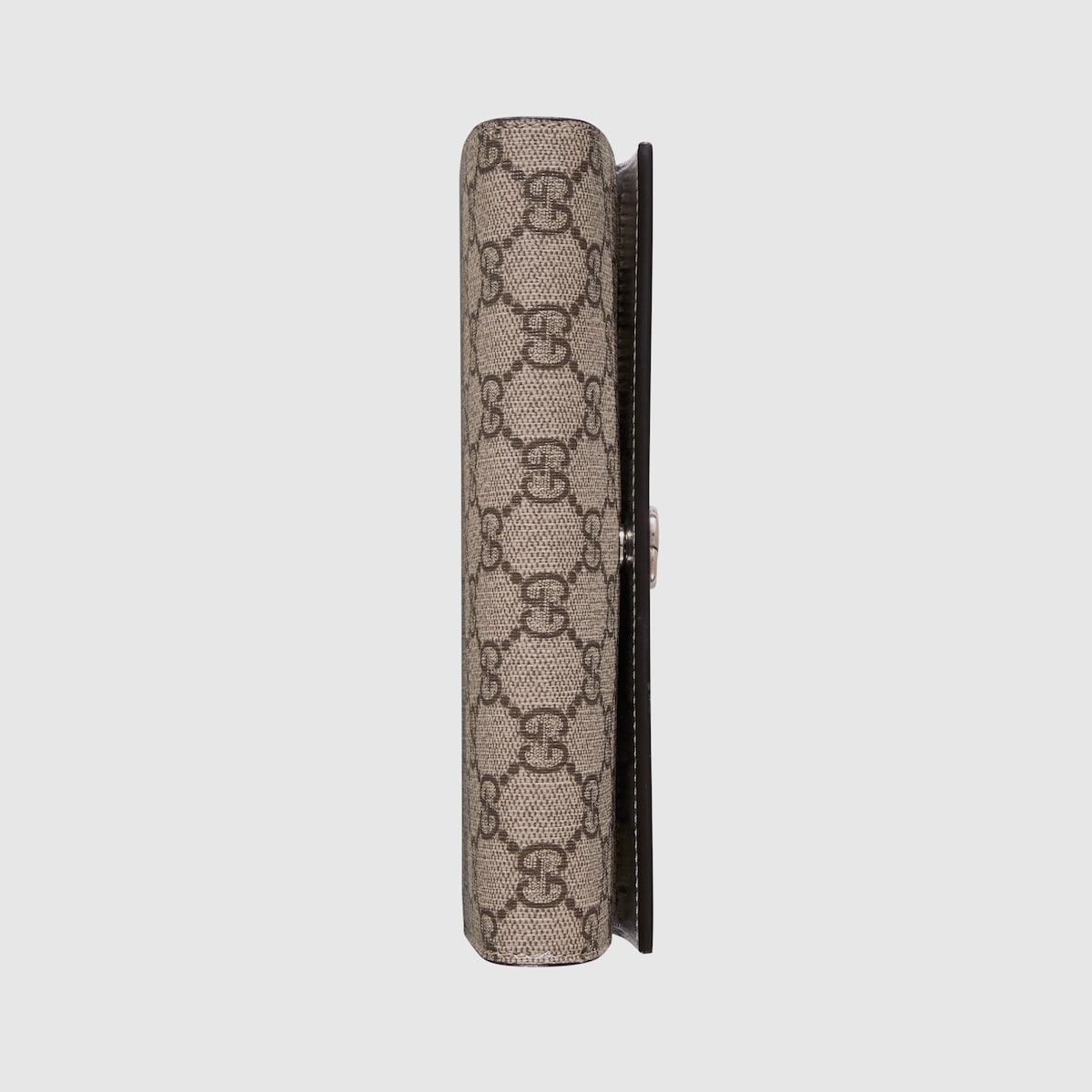 GG Marmont chain wallet in GG Supreme, silver leather | GUCCI® US